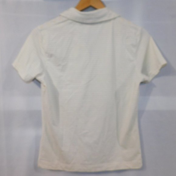 NIKE Golf Dry Fit Womens M White Yellow Polo  Shirt - Picture 5 of 11